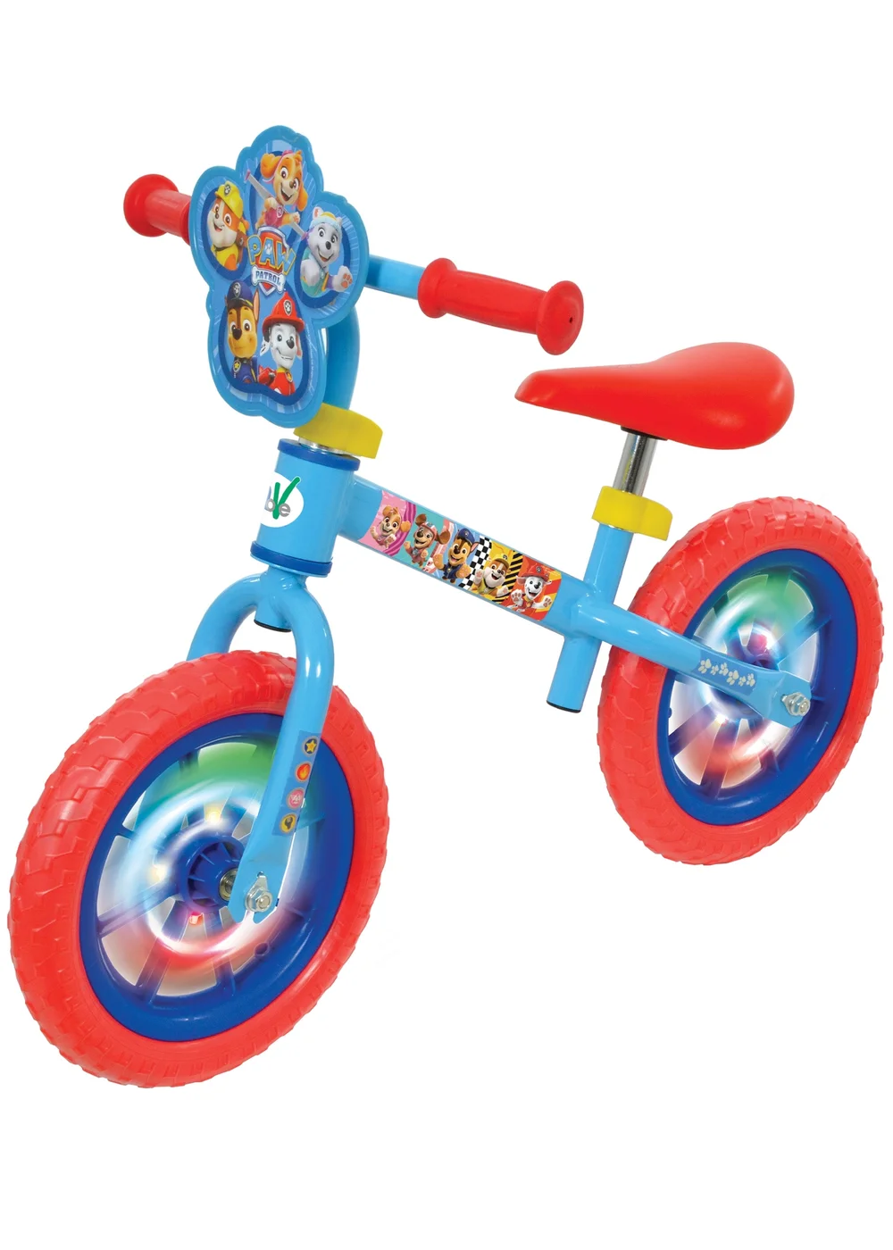 Paw Patrol Balance Bike With Light Up Wheels (12") - One Size Image 1