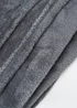 BHS Microfleece Charcoal Throw (140 x 180cm) - 140cm x 180cm Image 4