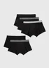 5 Pack Plain Black Hipsters - Extra small Image 1