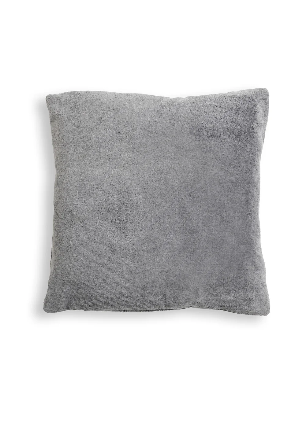BHS Microfleece Charcoal Cushion (59x59cm) - 45cm x 45cm Image 2