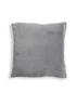 BHS Microfleece Charcoal Cushion (59x59cm) - 45cm x 45cm Image 2
