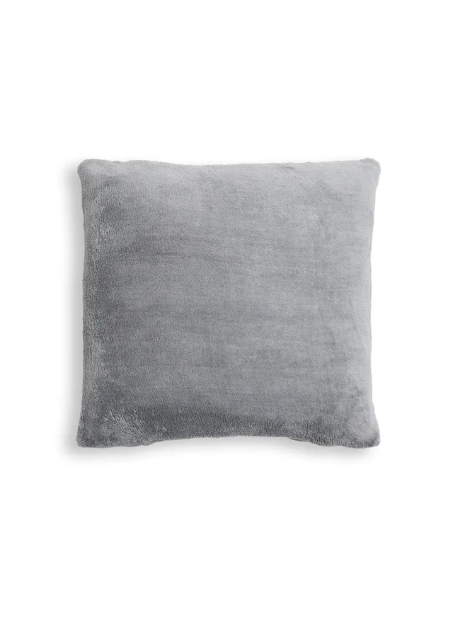BHS Microfleece Charcoal Cushion (59x59cm)