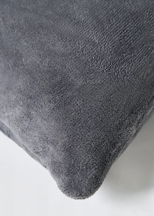 BHS Microfleece Charcoal Cushion (59x59cm) - 45cm x 45cm Image 4