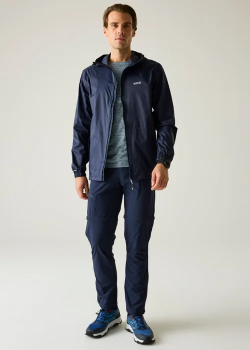 Regatta Navy Pack-It III Waterproof, Breathable Jacket - L Image 3