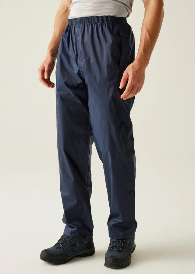 Regatta Navy Pack-It Waterproof Breathable Isolite Overtrousers