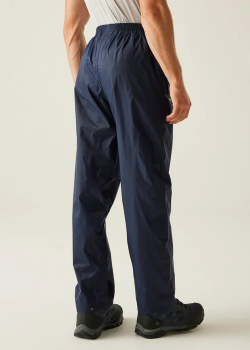 Regatta Navy Pack-It Waterproof Breathable Isolite Overtrousers - S Image 2