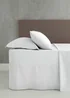 Catherine Lansfield White Easy Iron Percale Combed Base Valance Sheet - Fitted Single Image 2