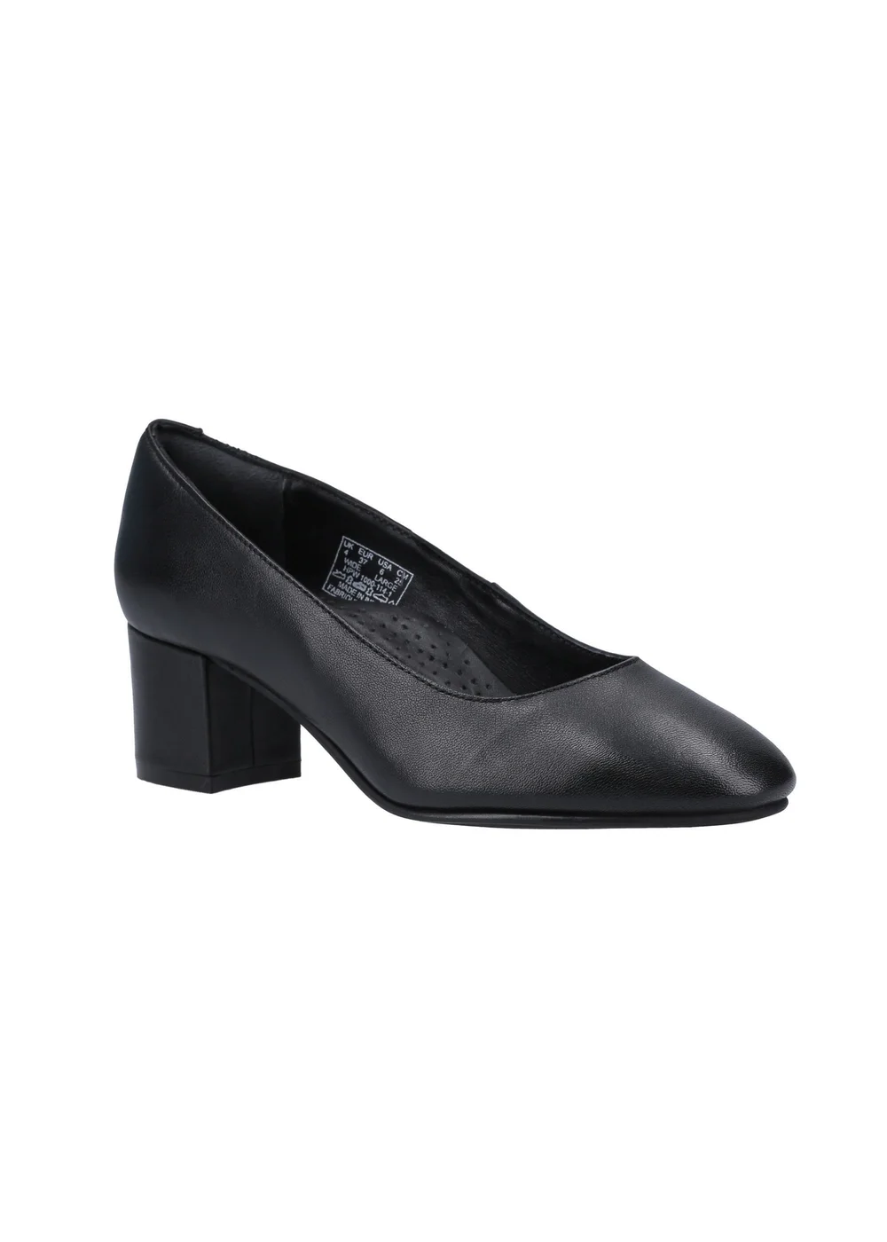 Hush Puppies Black Anna Court Shoe - Size 3 Image 2