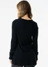 Gini London Black Crew Neck Fine Knit Oversized Jumper - M/L Image 2