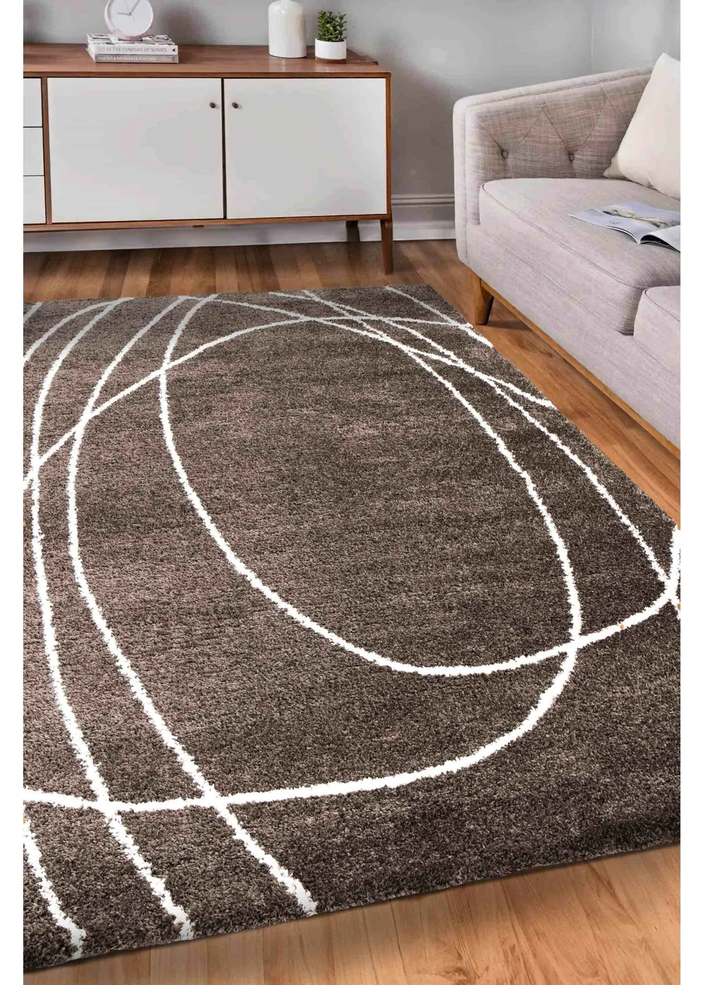 Relay Homemaker Halo Squiggle Taupe Rug - 200 x 290 Image 1