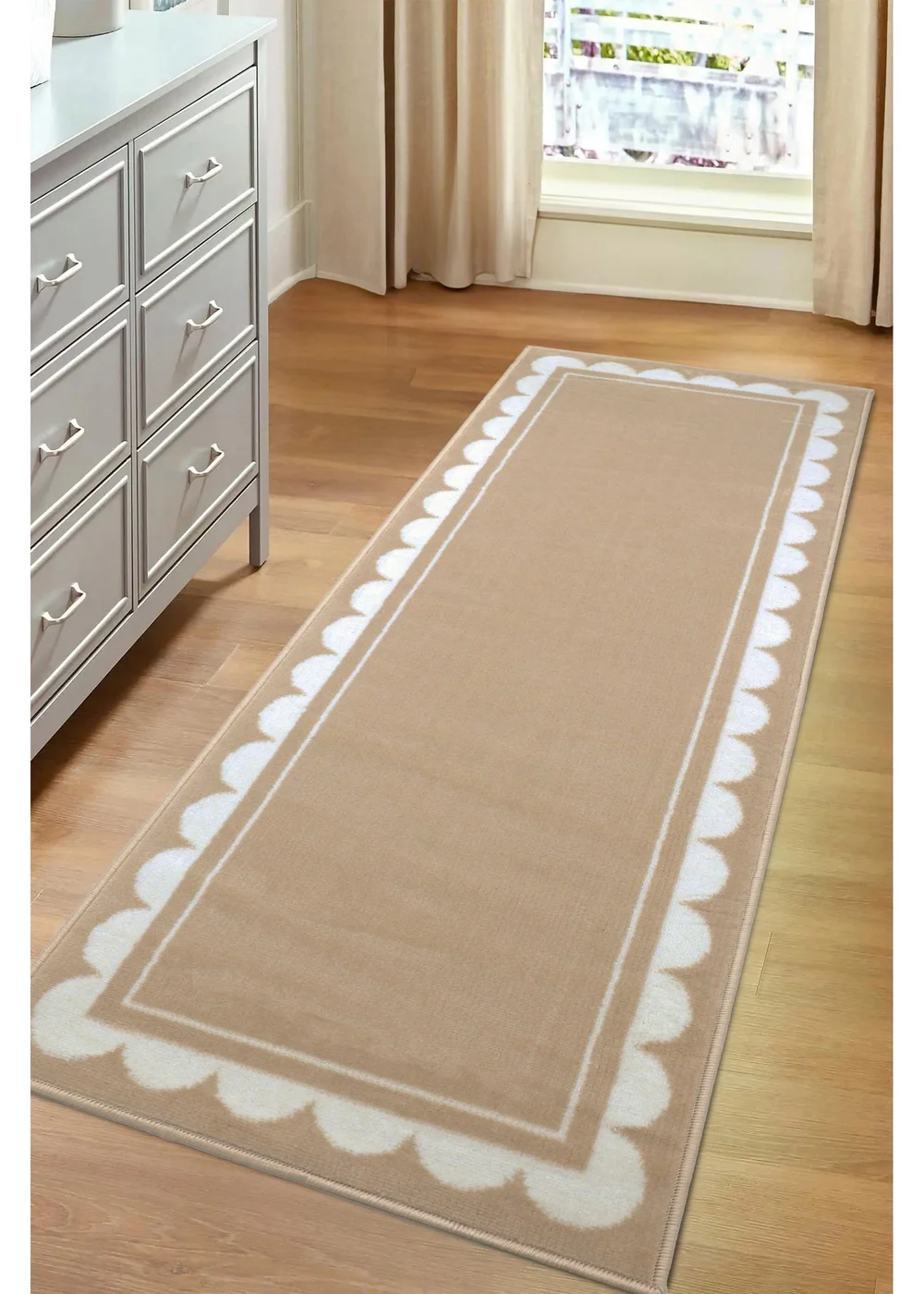 Homemaker Scallop Champagne Runner - 67 x 200 Image 1
