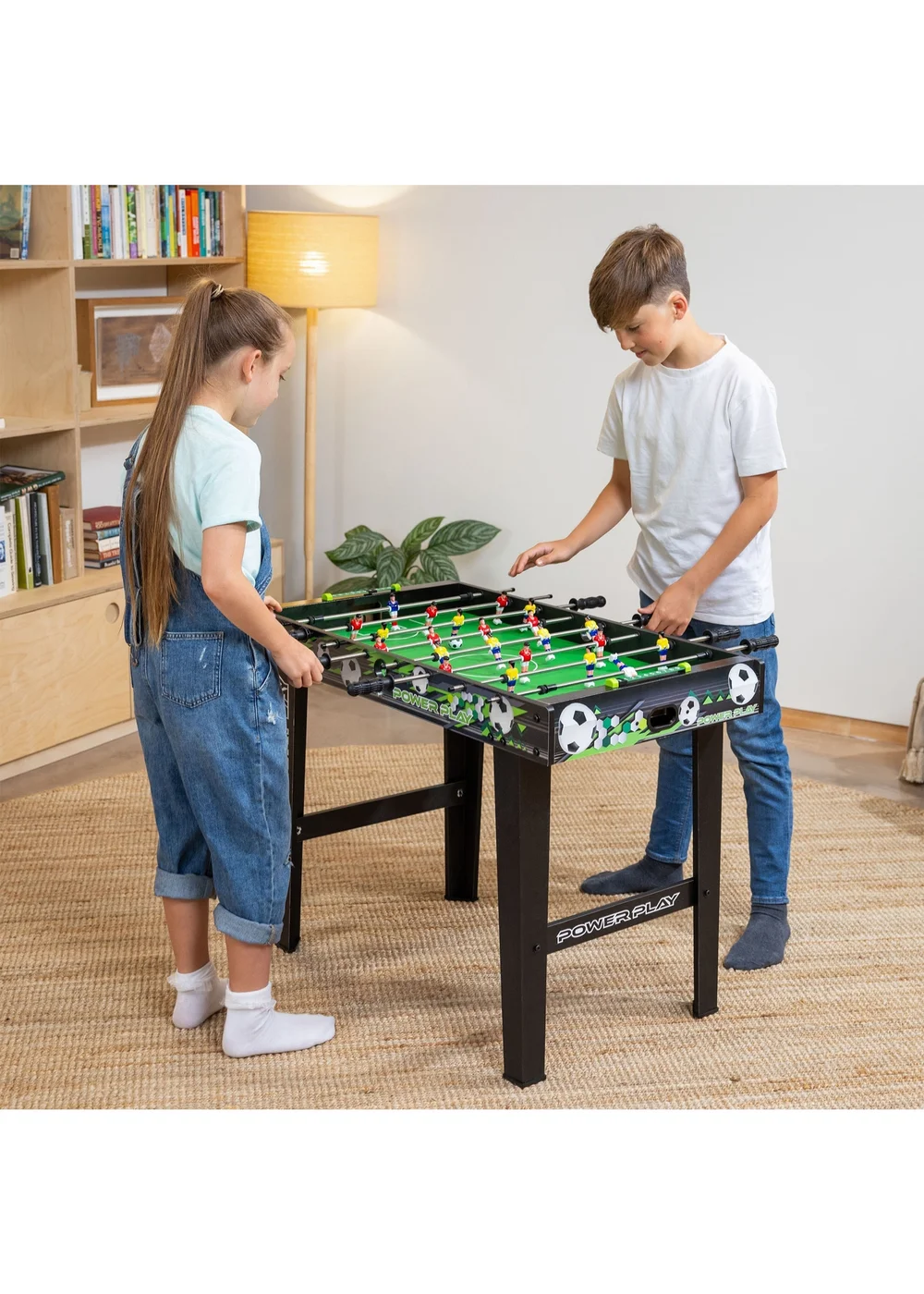 Power Play Black/Green Stand Up Football Games Table (3ft) - One Size Image 2