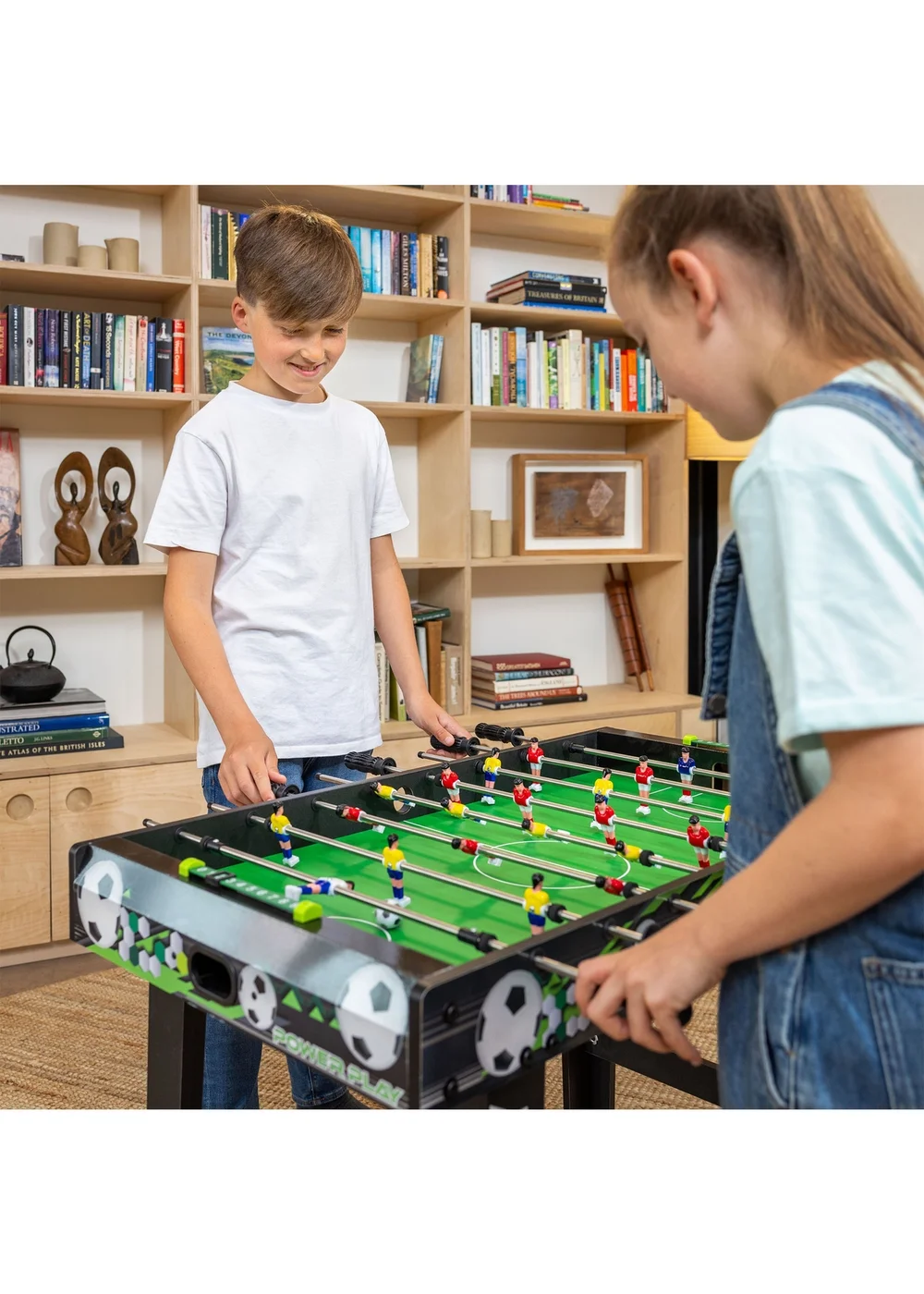 Power Play Black/Green Stand Up Football Games Table (3ft) - One Size Image 1