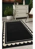 Homemaker Scallop Black Rug - 120 x 170 Image 1