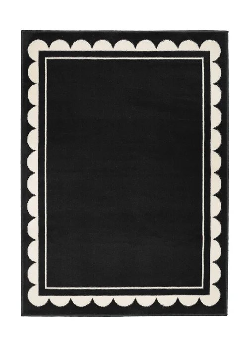 Homemaker Scallop Black Rug - 120 x 170 Image 2