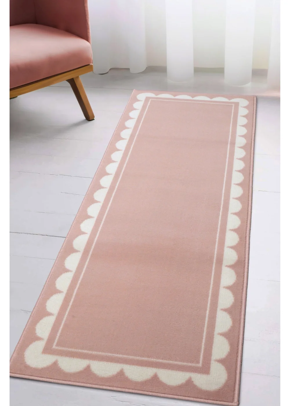 Homemaker Scallop Blush Runner - 67 x 200 Image 1