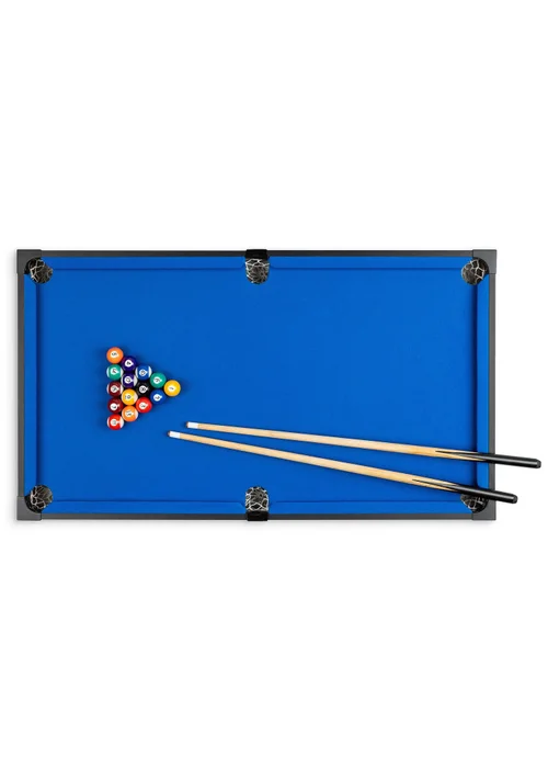 Power Play Black/Blue Stand Up Pool Games Table (3ft) - One Size Image 4