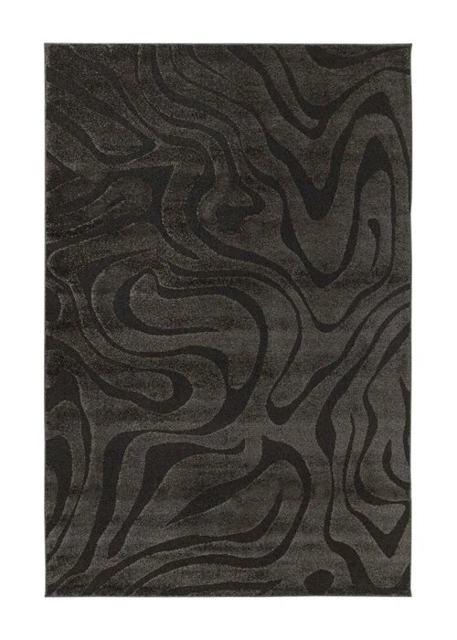 Homemaker Reef Ripple Charcoal Anthracite Rug - 160 X 230 Image 2