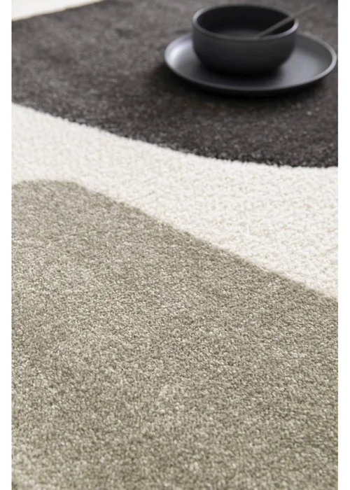 Homemaker Milan Bold Grey/Stone/Cream Abstract Rug - 80 x 150 Image 3