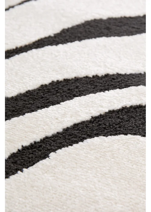 Homemaker Reef Ripple Black/Off White Mono Rug - 80 x 150 Image 3