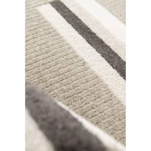 Homemaker Milan Grey/Stone/Cream Blocks Rug - 120 x 170 Image 3