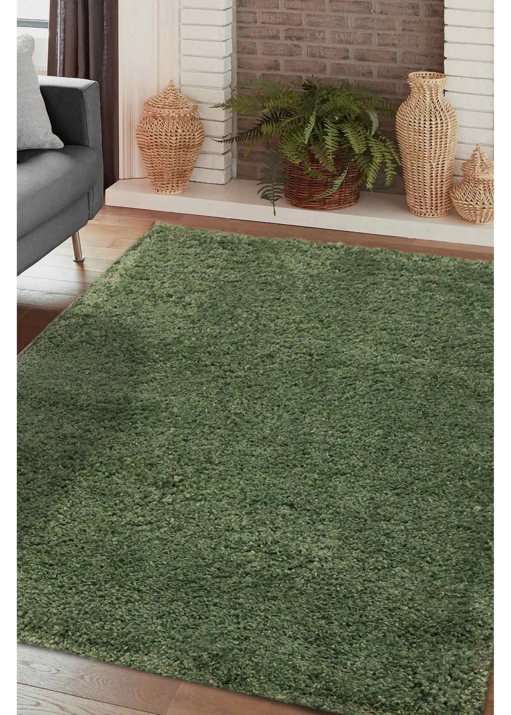 Homemaker Jazz Shaggy Sage Rug - 120 x 170 Image 1