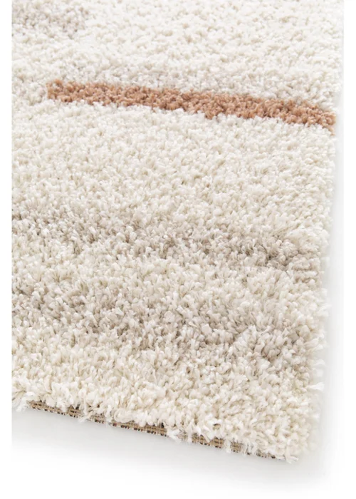 Homemaker Nomad Linear Natural Shaggy Rug - 120 x 170 Image 4