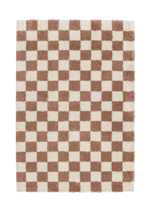 Homemaker Nomad Checks Terracotta Rug - 120 x 170 Image 2