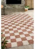 Homemaker Nomad Checks Terracotta Rug - 120 x 170 Image 1
