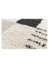 Homemaker Nomad Blocks Shaggy Beige Rug - 120 x 170 Image 5
