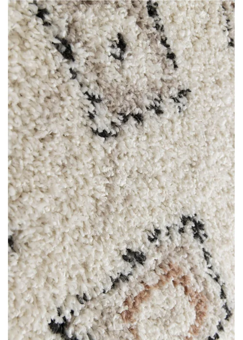 Homemaker Nomad Diamonds Shaggy Cream Rug - 120 x 170 Image 3
