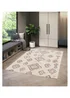 Homemaker Nomad Diamonds Shaggy Cream Rug - 120 x 170 Image 1