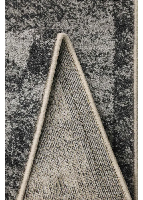 Homemaker Freya Texture Border Charcoal Rug - 120 x 170 Image 4