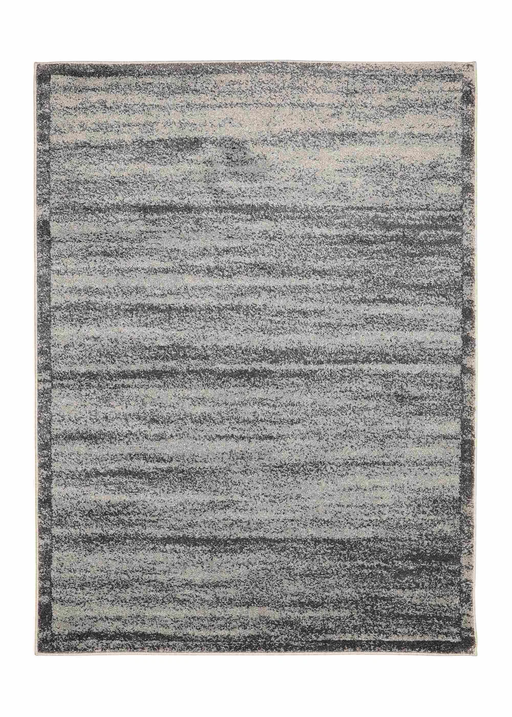 Homemaker Freya Texture Border Charcoal Rug - 120 x 170 Image 2