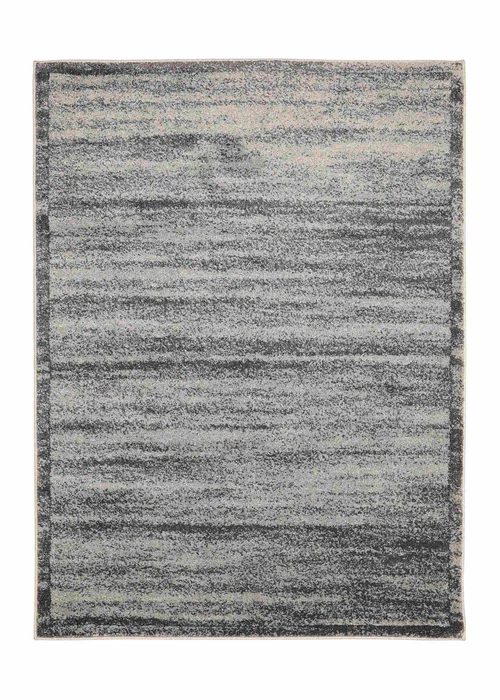 Homemaker Freya Texture Border Charcoal Rug - 120 x 170 Image 2