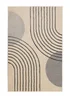 Homemaker Sara Carved Modern Arc Grey/White Rug - 120 x 170 Image 2