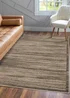 Homemaker Freya Texture Border Taupe Rug - 120 x 170 Image 1