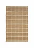 Relay Jute Check Natural Beige Rug - 100 x 150 Image 3