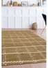Relay Jute Check Natural Beige Rug - 100 x 150 Image 1