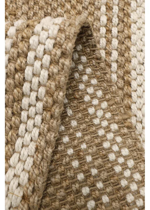 Relay Jute Stripe Natural Beige Runner - 60 X 180 Image 5