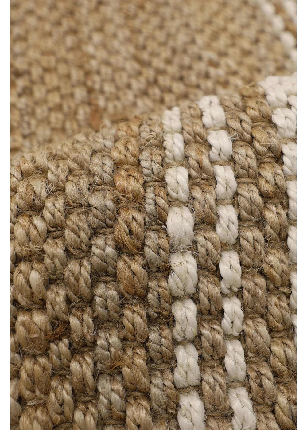 Relay Jute Stripe Natural Beige Runner - 60 X 180 Image 4