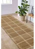 Relay Jute Check Natural Beige Runner - 60 X 180 Image 1