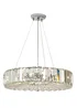 BHS Chrome Renee Crystal Pendant (35-115cm x 50cm) - One Size Image 5
