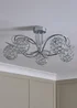 BHS Chrome Orianna Flush 5 light (22cm x 52cm) - One Size Image 2