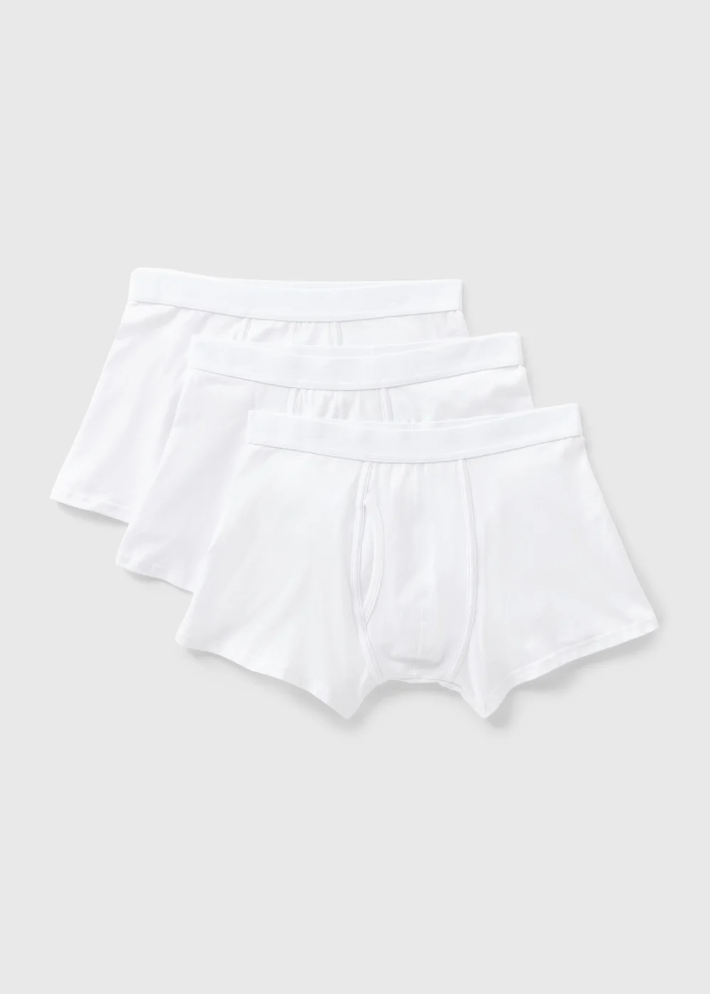 3 Pack White Keyhole Boxers - Extra small Image 1