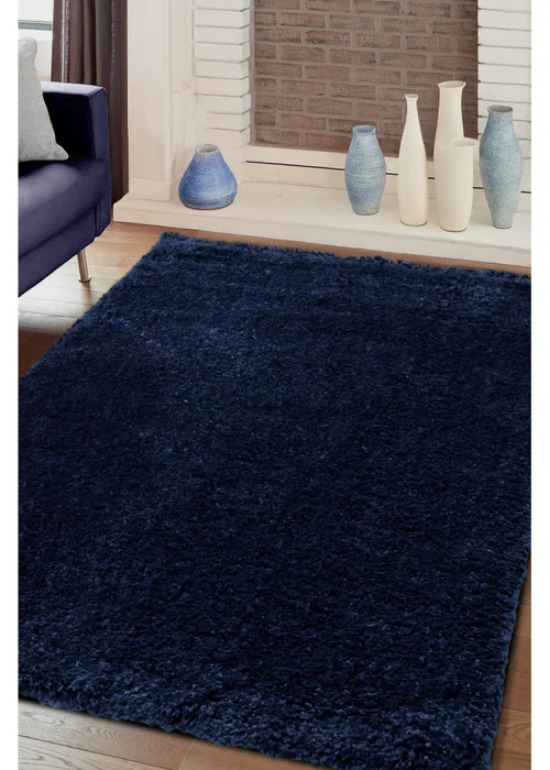 Homemaker Jazz Shaggy Navy Rug - 200 x 290 Image 1