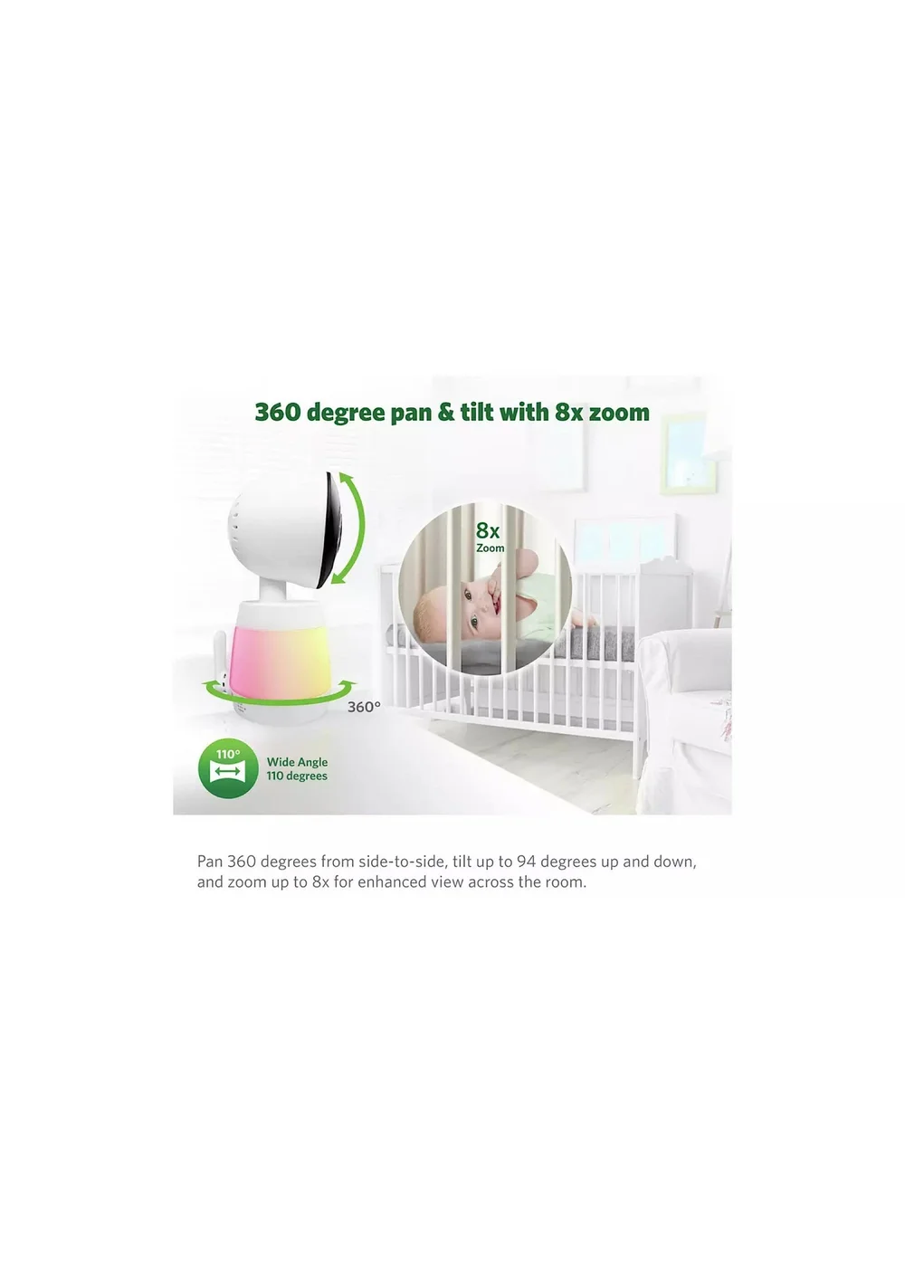 Leap Frog 2936FHD Smart Baby Monitor - One Size Image 5