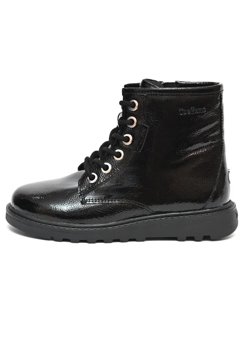 ToeZone Girls Black Abby Patent Leather Ankle Boot (Younger 8 - Older 3) - Size 8 infants Image 2