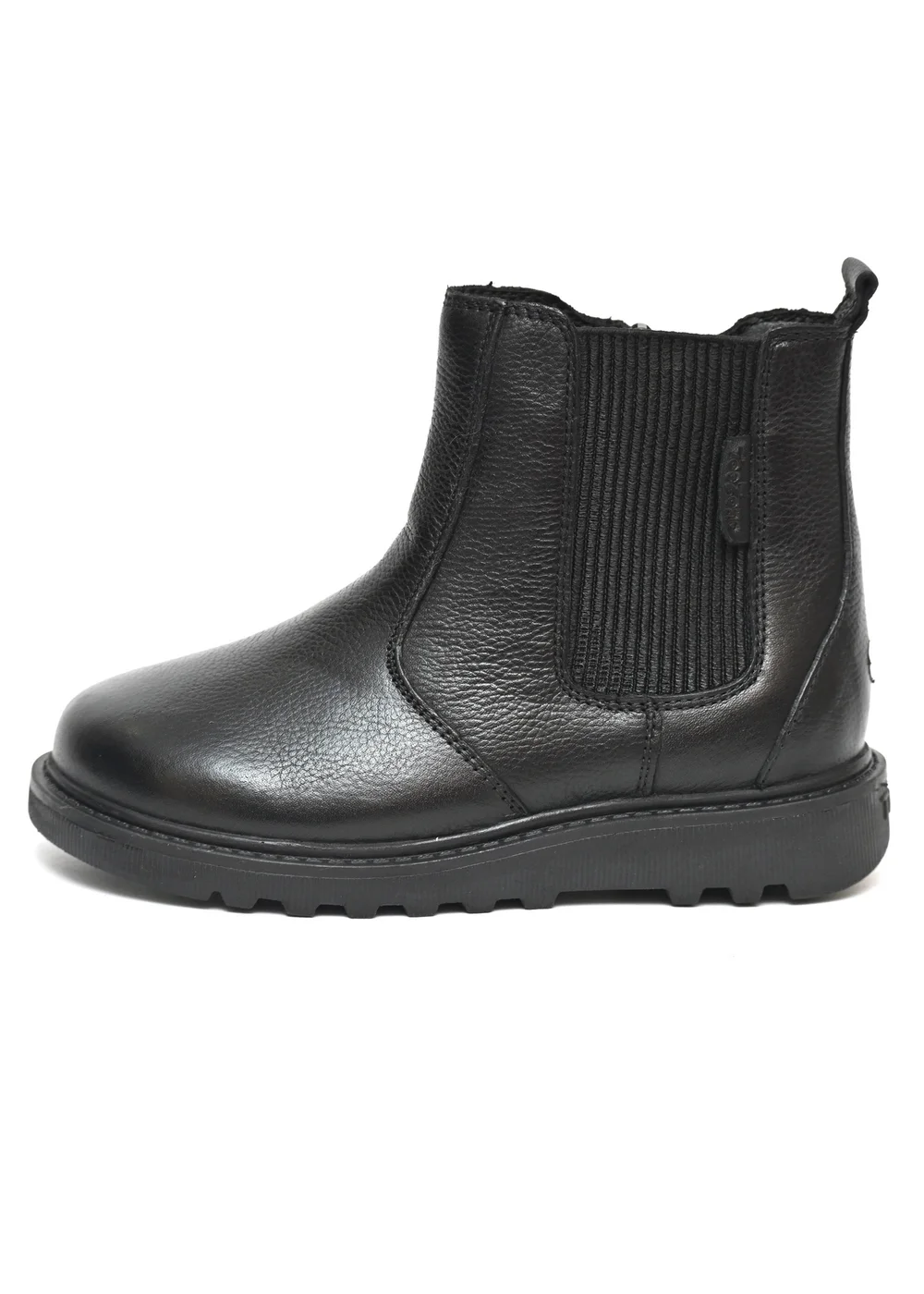 ToeZone Girls Black Lily Leather Ankle Boot (Younger 8 - Older 3) - Size 13 Infants Image 2