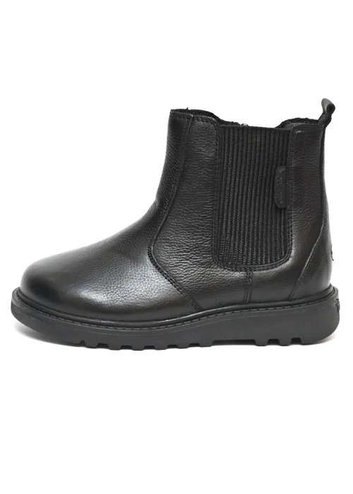 ToeZone Girls Black Lily Leather Ankle Boot (Younger 8 - Older 3) - Size 13 Infants Image 2